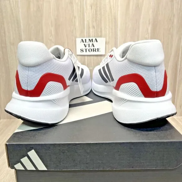 Adidas Runfalcon 5 Men\'s Size 10.5 White Black Scarlet Running Shoes IE8818 New Buy Adidas Runfalcon 5  main image 4